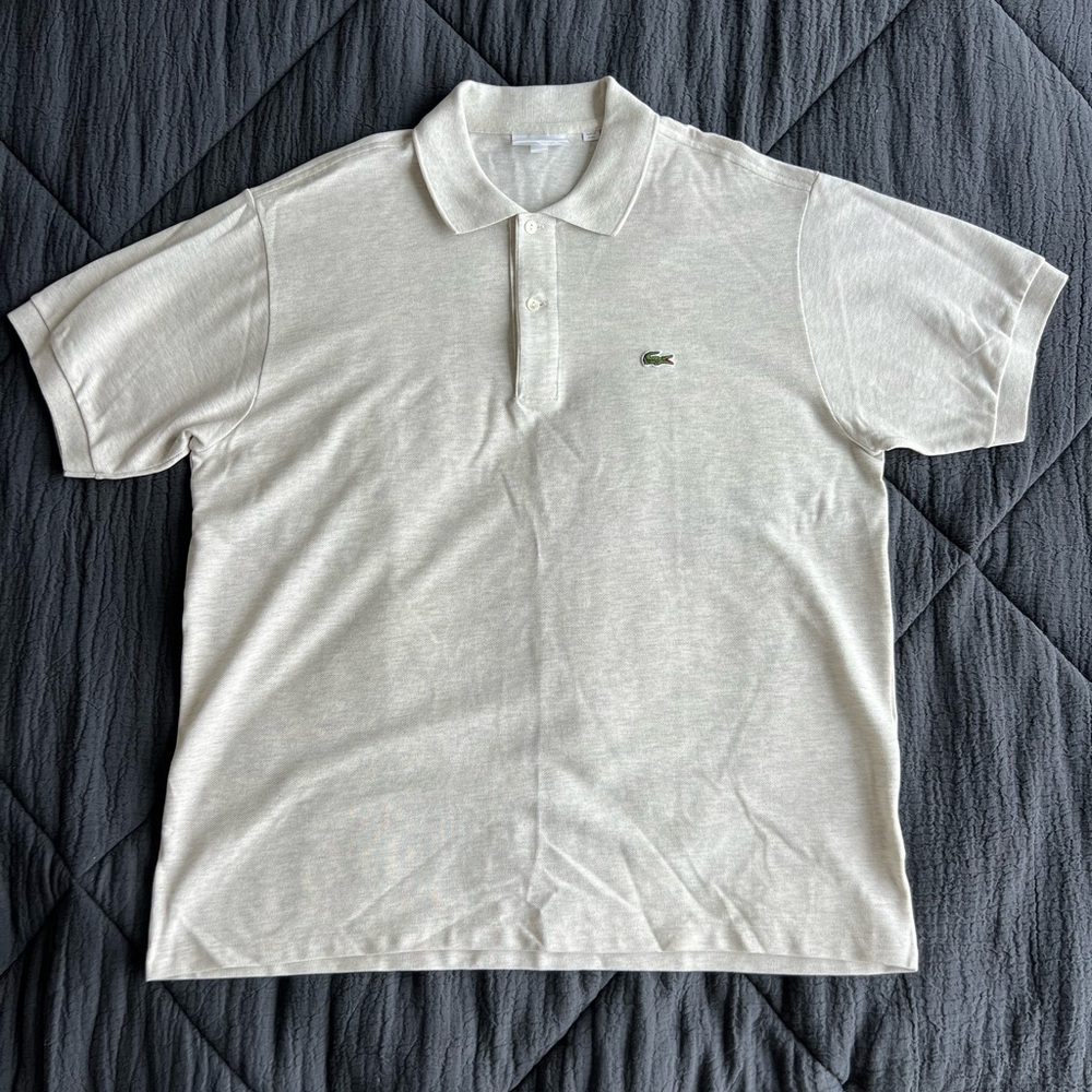 Lacoste Men's Cream Polo Shirt